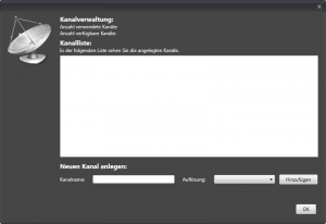 Kanalverwaltung-Screenshot